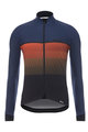 SANTINI Cycling winter long sleeve jersey - EPIC WINTER - orange/blue