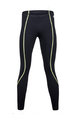 SANTINI Cycling long trousers withot bib - WORUN - black/yellow
