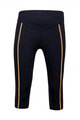 SANTINI Cycling 3/4 lenght shorts without bib - WORUN LADY - orange/black