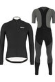 SANTINI Cycling winter set - COLORE WINTER - black/grey