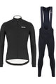 SANTINI Cycling winter set - COLORE WINTER II - black