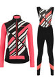 SANTINI Cycling winter set - CORAL R. LADY WINTER - black/pink
