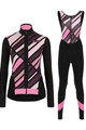 SANTINI Cycling winter set - CORAL R. LADY WINTER - pink/black