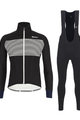 SANTINI Cycling winter set with jacket - COLORE WINTER III - black/white