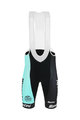 SANTINI Cycling bib shorts - TEAM BIANCHI 2019 - black/turquoise
