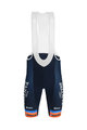 SANTINI Cycling bib shorts - NIPPO FANTINI 2019 - orange/blue
