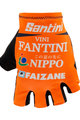 SANTINI Cycling fingerless gloves - NIPPO FANTINI 2019 - orange/blue/white