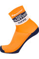 SANTINI Cyclingclassic socks - NIPPO FANTINI 2019 - orange/blue/white