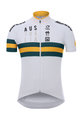 SANTINI Cycling short sleeve jersey - AUSTRALIA 2019 - white/green/yellow