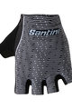 SANTINI Cycling fingerless gloves - SOFFIO - white/black