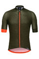 SANTINI Cycling short sleeve jersey - SOFFIO - green/orange