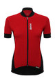 SANTINI Cycling short sleeve jersey - BRIO LADY - red/black