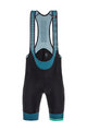 SANTINI Cycling bib shorts - KARMA MILLE - blue/black
