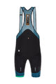 SANTINI Cycling bib shorts - KARMA MILLE - blue/black