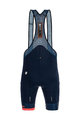 SANTINI Cycling bib shorts - KARMA MILLE - blue/black