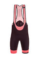 SANTINI Cycling bib shorts - KARMA MILLE - bordeaux/pink