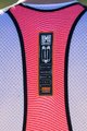 SANTINI Cycling bib shorts - KARMA MILLE - bordeaux/pink