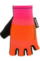 SANTINI Cycling fingerless gloves - REDUX FORTUNA AERO - orange/pink