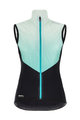 SANTINI Cycling gilet - REDUX GENIO LADY - light blue/black