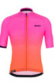 SANTINI Cycling short sleeve jersey - KARMA LUCE - pink/orange