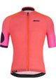 SANTINI Cycling short sleeve jersey - KARMA MILLE - pink/orange