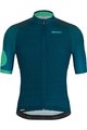 SANTINI Cycling short sleeve jersey - KARMA MILLE - blue/green