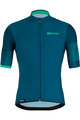 SANTINI Cycling short sleeve jersey - MITO SPILLO - blue/green
