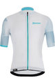 SANTINI Cycling short sleeve jersey - MITO SPILLO - light blue/white