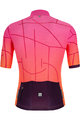 SANTINI Cycling short sleeve jersey - TONO PURO - pink/bordeaux/orange