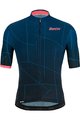 SANTINI Cycling short sleeve jersey - TONO PURO - pink/blue