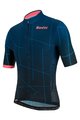 SANTINI Cycling short sleeve jersey - TONO PURO - pink/blue