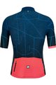 SANTINI Cycling short sleeve jersey - TONO PURO - pink/blue