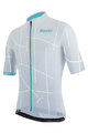 SANTINI Cycling short sleeve jersey - TONO PURO - white/light blue