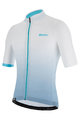 SANTINI Cycling short sleeve jersey - KARMA LUCE - light blue/white
