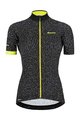 SANTINI Cycling short sleeve jersey - GIADA HIP LADY - yellow/black