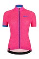 SANTINI Cycling short sleeve jersey - GIADA HIP LADY - blue/pink