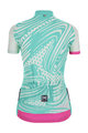 SANTINI Cycling short sleeve jersey - GIADA POP LADY - white/pink/light blue