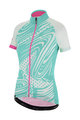SANTINI Cycling short sleeve jersey - GIADA POP LADY - white/pink/light blue