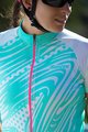 SANTINI Cycling short sleeve jersey - GIADA POP LADY - white/pink/light blue