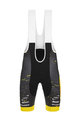 SANTINI Cycling bib shorts - TREK PIRELLI 2020 - yellow/black