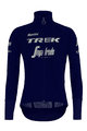 SANTINI Cycling rain jacket - TREK SEGAFREDO 2020 - blue