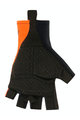 SANTINI Cycling fingerless gloves - ISTINTO - black/orange