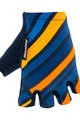 SANTINI Cycling fingerless gloves - RAGGIO - yellow/blue
