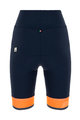 SANTINI Cycling shorts without bib - GIADA LUX LADY - orange/blue