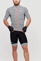 SANTINI Cycling short sleeve jersey and shorts - KARMA KITE - black/white