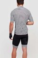 SANTINI Cycling short sleeve jersey and shorts - KARMA KITE - black/white