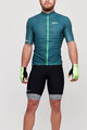 SANTINI Cycling short sleeve jersey and shorts - KARMA KITE - green/black