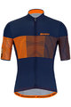 SANTINI Cycling short sleeve jersey - TONO FRECCIA - blue/orange