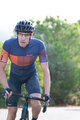 SANTINI Cycling short sleeve jersey - TONO FRECCIA - blue/orange