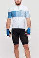 SANTINI Cycling short sleeve jersey and shorts - TONO FRECCIA - black/white/blue